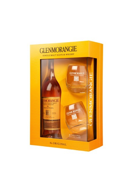Виски GLENMORANGIE 10 лет + 2 стакана, 0,7л